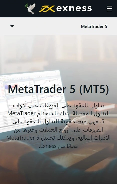 Exness MetaTrader 5 (MT5).
