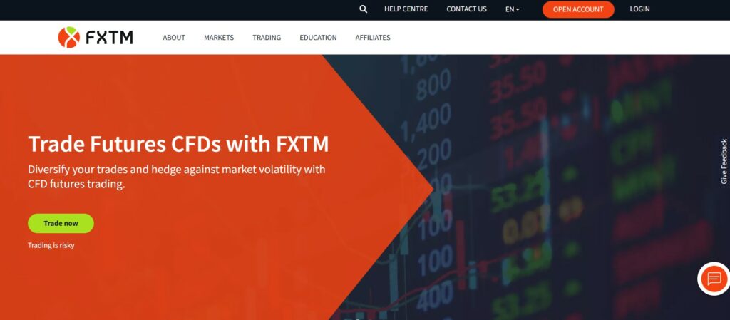 Interface Broker FXTM