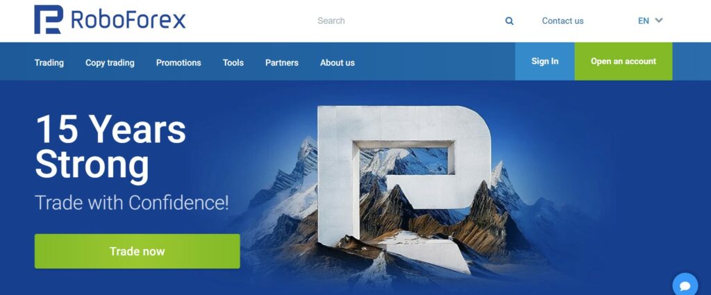 RoboForex Interface