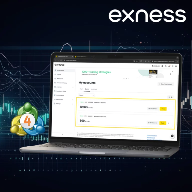 حساب Exness MT4 التجريبي