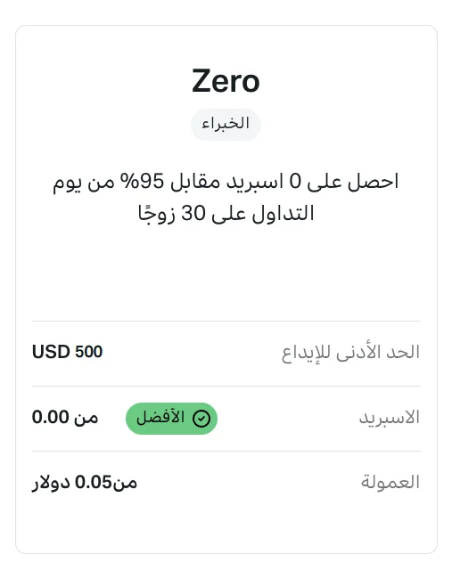 حساب Zero